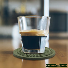 Load image into Gallery viewer, Concrete Swan Coasters - Round Cement Coasters - Cork Backed Coasters - Shaping Ideas