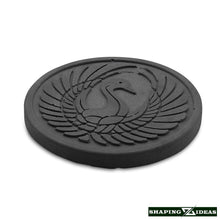 Load image into Gallery viewer, Concrete Swan Coasters - Round Cement Coasters - Cork Backed Coasters - Shaping Ideas