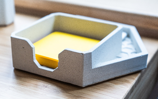 binder clip business card holder Desk Accessories Set - Post-It Holder - Pen Cup - Desk Organizer