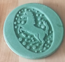 Load image into Gallery viewer, Round Horse Coasters - Concrete Coasters - Cork Backed Coasters - Shaping Ideas