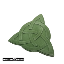 Load image into Gallery viewer, Celtic Knot – Three-Pointed Concrete Coasters - Foam Backed Coasters for anti-scratch - Shaping Ideas