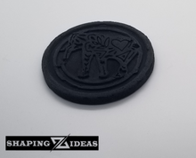 Load image into Gallery viewer, Elephant Coasters - Round Concrete Coasters - Cork Backed Coasters - Shaping Ideas