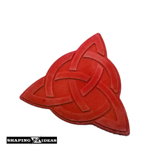 Load image into Gallery viewer, Celtic Knot – Three-Pointed Concrete Coasters - Foam Backed Coasters for anti-scratch - Shaping Ideas