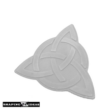 Load image into Gallery viewer, Celtic Knot – Three-Pointed Concrete Coasters - Foam Backed Coasters for anti-scratch - Shaping Ideas