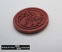 Load image into Gallery viewer, Elephant Coasters - Round Concrete Coasters - Cork Backed Coasters - Shaping Ideas