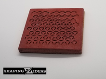 Load image into Gallery viewer, Geometric Pattern Coasters - Rectangular Concrete Coasters - Cork Backed Coasters - Shaping Ideas