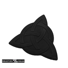 Load image into Gallery viewer, Celtic Knot – Three-Pointed Concrete Coasters - Foam Backed Coasters for anti-scratch - Shaping Ideas