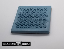 Load image into Gallery viewer, Geometric Pattern Coasters - Rectangular Concrete Coasters - Cork Backed Coasters - Shaping Ideas