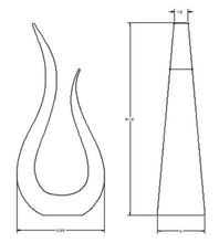 Load image into Gallery viewer, Tea Light Candle holder in Cement 8.5" tall 3.5" wide 2" Deep