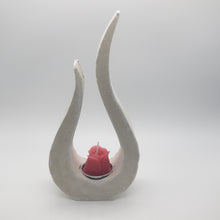 Load image into Gallery viewer, Concrete Tea Light Candle Holder, Mid Century Modern, Geometric Candle Vessel, Candle Centerpiece Decoration, Industrial Incense Burner