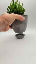 Load image into Gallery viewer, Modern 5-Inch Cement Planter Pot with Drainage Hole and Saucer - Shaping Ideas