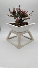 Load image into Gallery viewer, 6 inch pyramid cement planter stand with cement planter stand, Concrete planter - Shaping Ideas 
