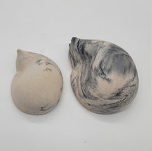 Load image into Gallery viewer, Set of 2 Cement sleeping cat, cement sleeping cat, 5 inch and 3 inch long, concrete cat statue