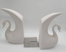 Load image into Gallery viewer, Swan Bookends-Unique Concrete Bookends-Swan Sculpture Statue-Home Decor Gift - Shaping Ideas