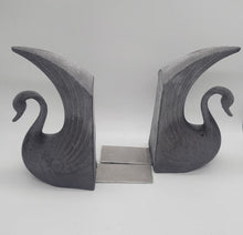 Load image into Gallery viewer, Swan Bookends-Unique Concrete Bookends-Swan Sculpture Statue-Home Decor Gift - Shaping Ideas