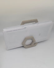 Load image into Gallery viewer, Cocktail Napkin Holder. Minimalist Handmade Concrete Napkin Holder. Mail Holder for Desk. Cocktail Napkin Holder