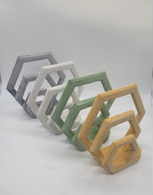 Load image into Gallery viewer, Cocktail Napkin Holder. Minimalist Handmade Concrete Napkin Holder. Mail Holder for Desk. Cocktail Napkin Holder
