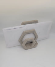 Load image into Gallery viewer, Cocktail Napkin Holder. Minimalist Handmade Concrete Napkin Holder. Mail Holder for Desk. Cocktail Napkin Holder