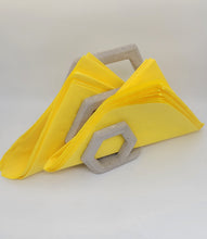 Load image into Gallery viewer, Cocktail Napkin Holder. Minimalist Handmade Concrete Napkin Holder. Mail Holder for Desk. Cocktail Napkin Holder