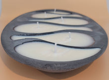 Load image into Gallery viewer, Large Oval Cement Tray with 6 Candles by Shaping Ideas| All-Natural Soy Wax| Essential Oil Infused | Odor Eliminate + Relaxing | Toxin Free