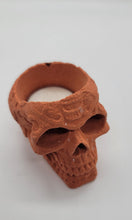 Load image into Gallery viewer, Human Realistic Cement Skull Tealight Holders - Set of 2 - Goth Halloween Art Candle Tea Light Holder Handmade Home Gift