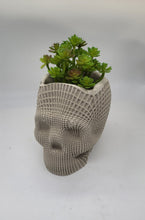 Load image into Gallery viewer, Skull Planter Vase Concrete Cement Modern Decor Realistic Cement Gift Unique Handmade Art Cool Unique Home Succulent Pot