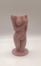 Load image into Gallery viewer, WOMAN concrete statue | Goddess cement sculpture | Charcoal cement female figure | Venus body |