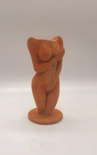 Load image into Gallery viewer, WOMAN concrete statue | Goddess cement sculpture | Charcoal cement female figure | Venus body |