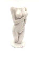 Load image into Gallery viewer, WOMAN concrete statue | Goddess cement sculpture | Charcoal cement female figure | Venus body |