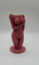 Load image into Gallery viewer, WOMAN concrete statue | Goddess cement sculpture | Charcoal cement female figure | Venus body |