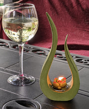 Load image into Gallery viewer, Tea Light Cement Candle holder - 8.5 inch x 3.5 inch x 2 inch - Shaping Ideas