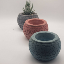 Load image into Gallery viewer, Succulent Pot - Concrete Planter - Small Plant Holder - Air Plant Holder - Minimalist - Shower Favor - Gifts for Her - Modern Decor - Office - Shaping Ideas