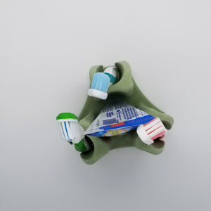 Toothbrush and Toothpaste holder in sealed cast stone - Shaping Ideas 