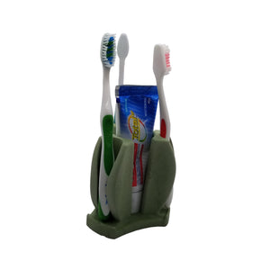 Toothbrush and Toothpaste holder in sealed cast stone - Shaping Ideas 