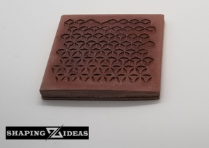 Geometric Pattern Coasters - Rectangular Concrete Coasters - Cork Backed Coasters - Shaping Ideas 
