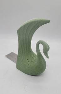 Swan Bookends-Unique Concrete Bookends-Swan Sculpture Statue-Home Decor Gift - Shaping Ideas 