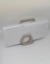 Load image into Gallery viewer, Cocktail Napkin Holder. Minimalist Handmade Concrete Napkin Holder. Mail Holder for Desk. Cocktail Napkin Holder
