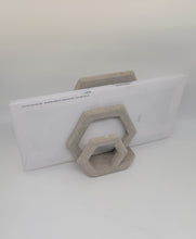 Load image into Gallery viewer, Cocktail Napkin Holder. Minimalist Handmade Concrete Napkin Holder. Mail Holder for Desk. Cocktail Napkin Holder
