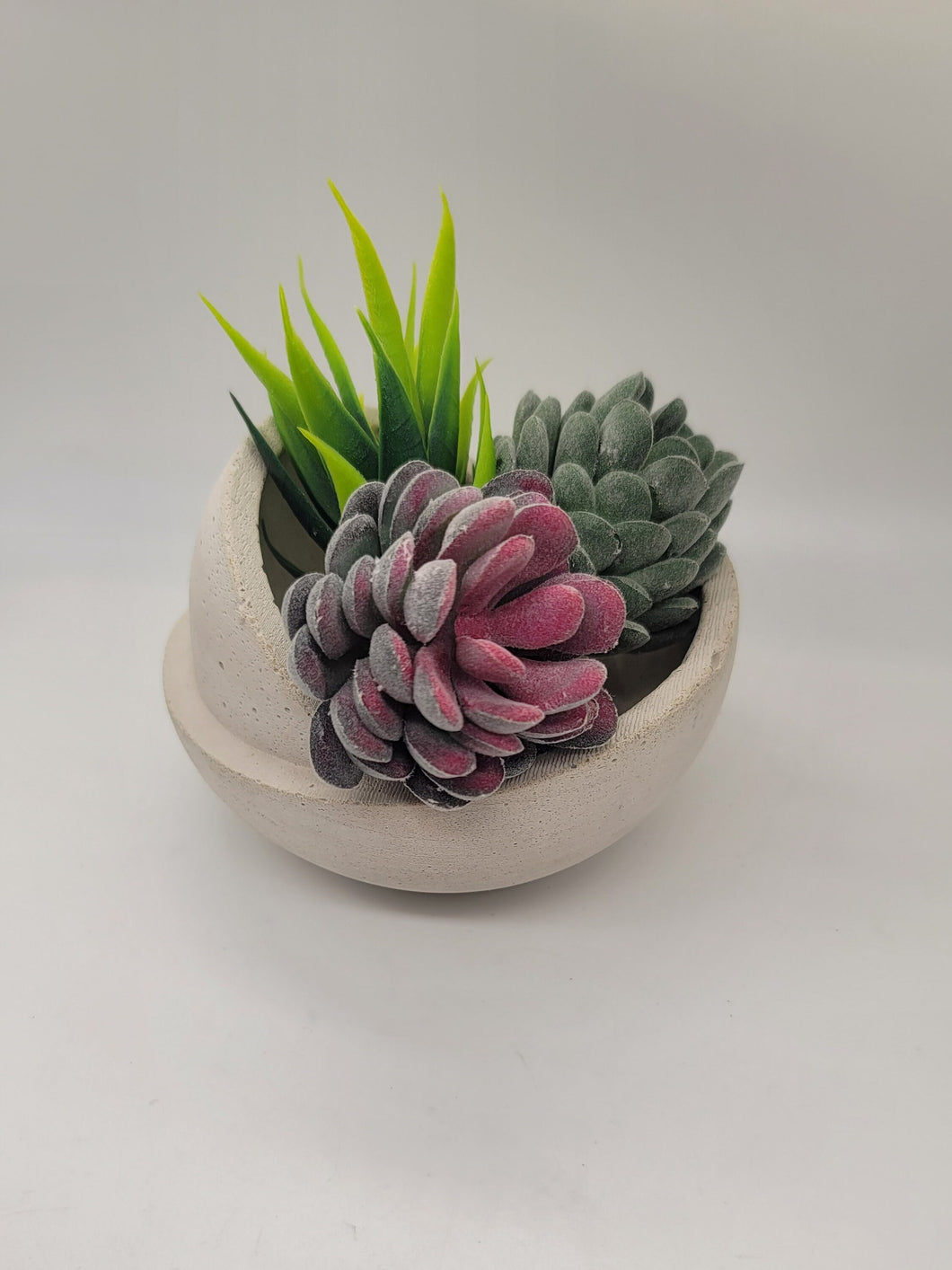 Succulent Pot - Concrete Planter - Bowl Planter - Geometric - Minimalist - Air Plant Holder - Shower Favor - Mother's Day Gift